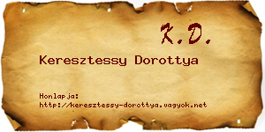 Keresztessy Dorottya névjegykártya