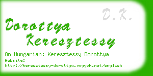 dorottya keresztessy business card